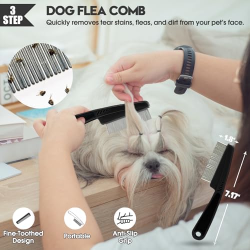 Bonteck Dog Slicker Brush for Dogs Grooming Kit 5PCS Long Haired Doodles - Image 6
