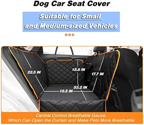 Dog Car Seat Cover, Back Seat Protector Pet Mat Hammock Dog Cover Fit for Cars/SUVS/Truck, Keeping Car Pristine Clean, 100% Waterproof Scratchproof Non-Slip Pet Seat Covers, Machine Washable - Image 6