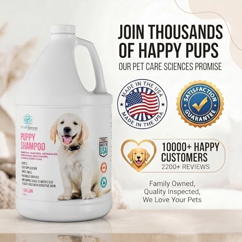 1 Gallon Tearless Puppy Shampoo and Conditioner - Dog Shampoo Itchy Skin Relief - Coconut Oil Oatmeal Shampoo for Dogs - Hypoallergenic Dog Shampoo Sensitive Skin, Made in the USA. - Image 6