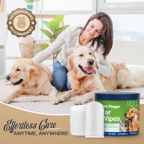 Dog Teeth Cleaning Wipes (100 Value Pack) Fresh Mint Cat & Dog Dental Wipes - Image 4