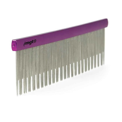 Dog and Cat Grooming Combs Contour Custom Coat Fur Finishing Shape Fluff Style and Primp (6.5 inch Long and Short Pin Comb)