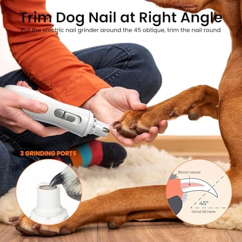 Tife Dog Nail Grinder for Dogs and Cats, Quiet Rechargeable - Image 6