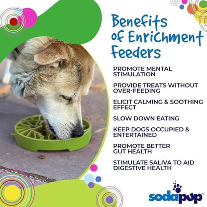 SodaPup Yin Yang eTray – Durable Enrichment Feeder Made in USA from Non-Toxic, Pet-Safe, Food Safe Material for Mental Stimulation, Calming, Slowing Down Eating, Healthy Digestion, & More - Image 4