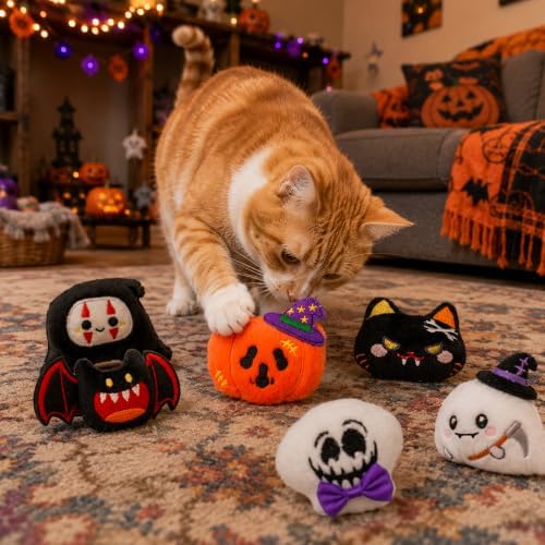 Halloween Cat Catnip Toys for Indoor Cats 6 Pack - Image 7