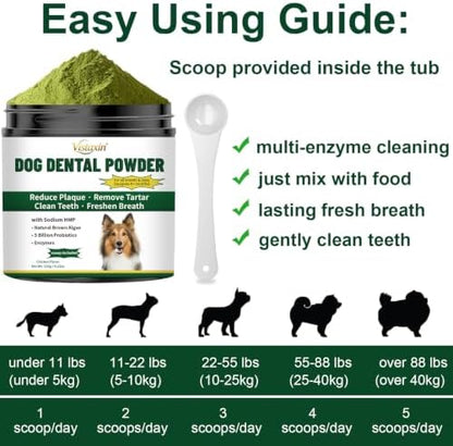 Dog Dental Powder, Easy Teeth Cleaning, Breath Freshener, Plaque Remover - Image 6