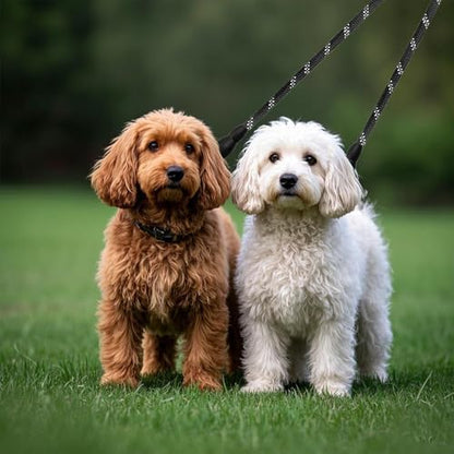 Double Dog Leash Coupler No Tangle Dual Dog Leash Splitter Reflective DoubleLeash for Two Dogs Double Clip DogLeash Coupler for Two Dogs - Image 6