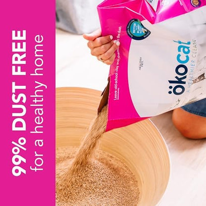 ökocat Super Soft Natural Wood Clumping Cat Litter, Odor Control, 22 Lbs - Image 6