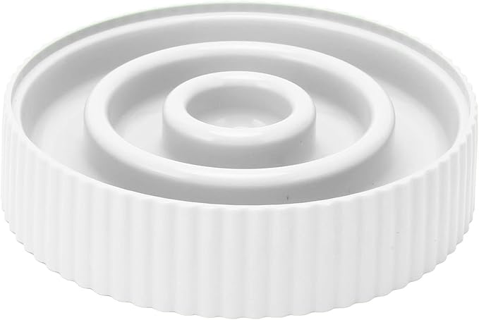 Tnfeeon Slow Feeder Dog Bowl Anti Gulping Eating Interactive Bloat Stop Fun Alternative Non Slip Dog Slow Food Feeding Pet Bowl Slow Eating Design for Small Medium Size (White)