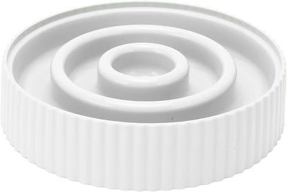 Tnfeeon Slow Feeder Dog Bowl Anti Gulping Eating Interactive Bloat Stop Fun Alternative Non Slip Dog Slow Food Feeding Pet Bowl Slow Eating Design for Small Medium Size (White)
