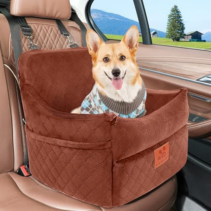 Dog Car Seat for Small/Medium Dogs&Cats, Memory Foam Dog Booster Car Seats - Image 6