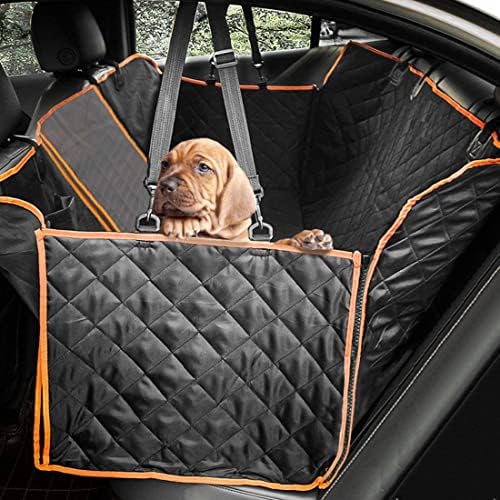 Dog Car Seat Cover, Back Seat Protector Pet Mat Hammock Dog Cover Fit for Cars/SUVS/Truck, Keeping Car Pristine Clean, 100% Waterproof Scratchproof Non-Slip Pet Seat Covers, Machine Washable by KEYOOG