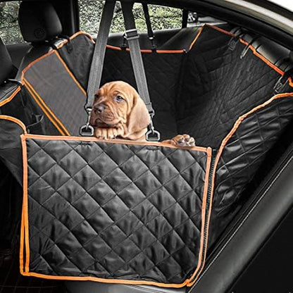 Dog Car Seat Cover, Back Seat Protector Pet Mat Hammock Dog Cover Fit for Cars/SUVS/Truck, Keeping Car Pristine Clean, 100% Waterproof Scratchproof Non-Slip Pet Seat Covers, Machine Washable by KEYOOG
