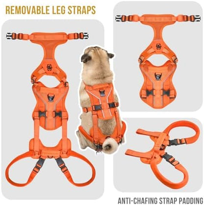 OneTigris Lift Harness for Small Dogs XS, Sling Carrier to Help Lift and Walk, Outdoor Full Body Support with Reflective Straps for Back Legs - Image 4