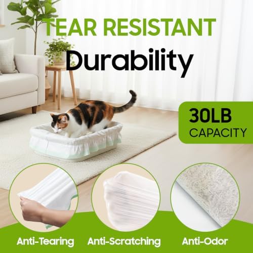 30 Pack Large Cat Litter Box Liners 37"x16", Heavy‑Duty Litter Bags - Image 4