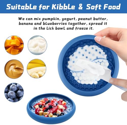 Dog Lick Bowl, Non-Slip Lick Mat Slow Feeder for Dogs & Cats - Image 3