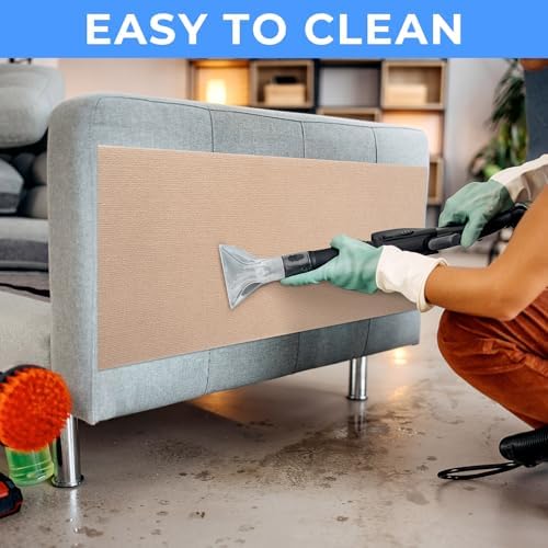 Cat Carpet remnants Cat Scratching Mat Trimmable Self-Adhesive Carpet DIY Climbing Scratcher Scratch Furniture Protector Covering Posts (39.3" x 15.8" Beige) - Image 6