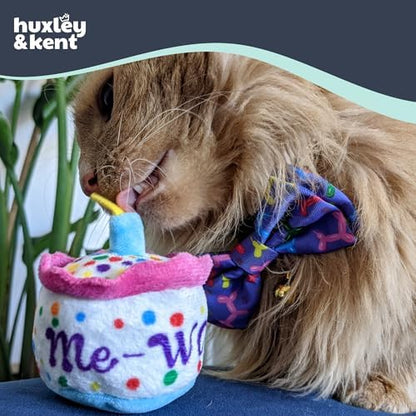 Huxley & Kent Plush Cat Toy - Interactive Catnip Toy for Cats & Kittens - Soft with Crinkle & Catnip - Fun Indoor Play - Mewow Cake - Image 3
