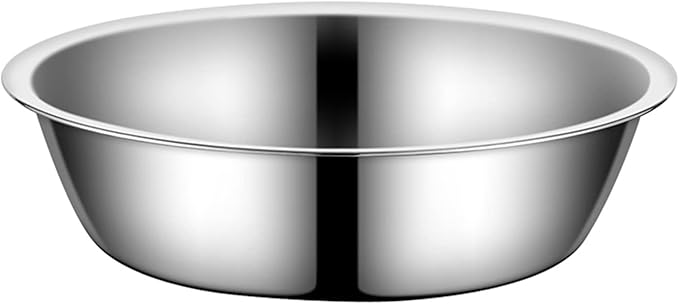 Dog Bowl Large Capacity Dog Bowl Stainless Steel Pet Feeding Bowl Cat and Dog Food Drinking Bowl Metal Feeding Bowl
