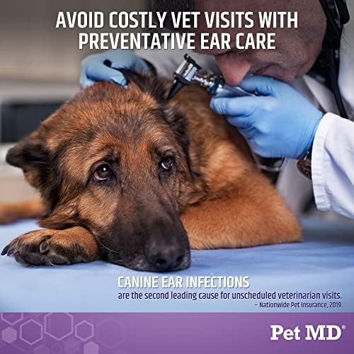 Pet MD Veterinary Tris Flush Cat & Dog Ear Cleaner - Dog Ear Flush - 12oz - Image 2