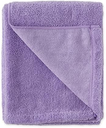 Bone Dry Pet Grooming Microfiber Towel, Embroidered Collection, X-Large,41x23.5, Lavender - Image 2