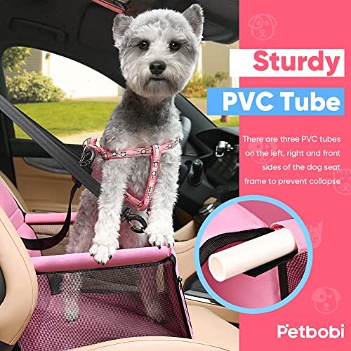 Petbobi Dog Car Seat for Small Dogs and Cats up to 15 lbs, Portable Booster - Image 3