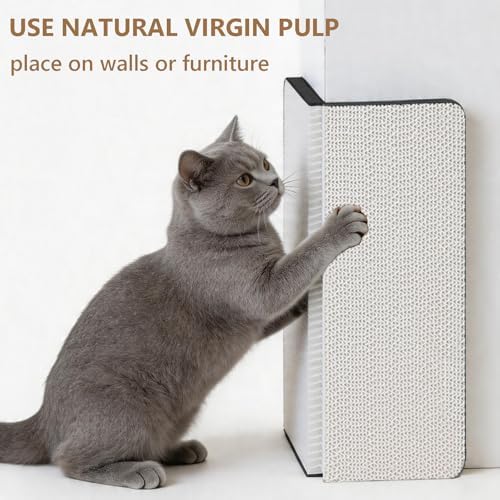 Cat Scratcher Pads, Foldable Cardboard for Corner Walls for Indoor Cats - Image 5