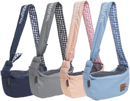 Pet Life ® Touchdog 'Toga-Bark' Over-The-Shoulder Hand-Free Back-Support Pet Carrier Purse Fashion Cat and Dog Carrier with Built-in Pockets - Image 3