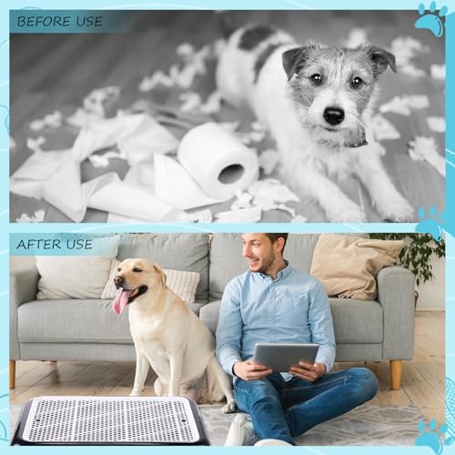 Mifoci Dog Pee Pad Holder Potty Tray Portable Dog Litter Box Toilet Training for Indoor Outdoor Small Medium Large Pet Puppy(Black,25.59 x 18.9 Inches,1 Pcs) - Image 5