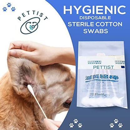 Ear Tape for Dogs 2 Pack with Dog Ear Cleaner Cotton Swabs, Self Adhesive Cotton Tape for Dog Ear Protection and Support, Ear Care Set for Dogs (Tape Width_1 inch(25mm)) - Image 7