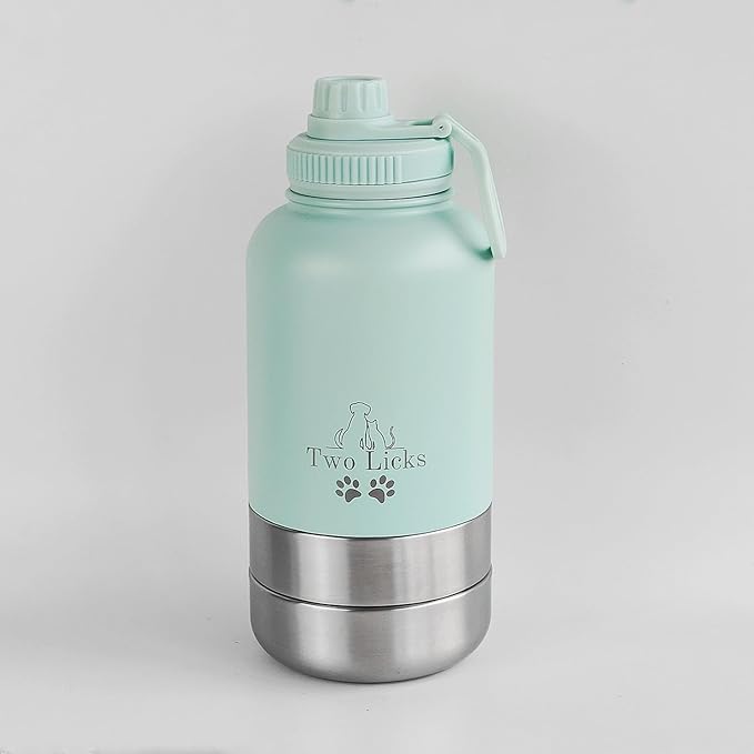 3-in-1 Reusable Water Bottle and Food Bowls Combo