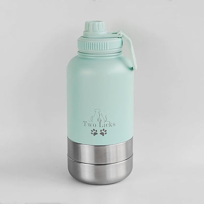 3-in-1 Reusable Water Bottle and Food Bowls Combo