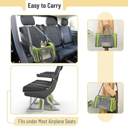 Mr. Pen- Pet Carrier, 17.5" x 11.2" x 11.5", Medium Size, Green - Image 5