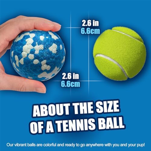 Mankoda Dog Balls, 2.5" Indestructible Tennis Balls for Aggressive Chewers - Image 2
