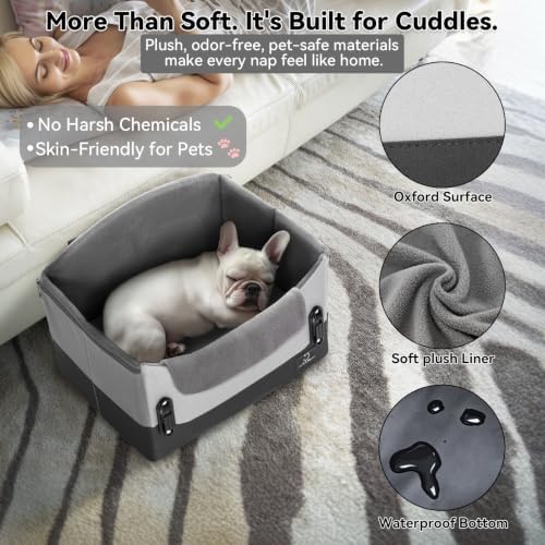 A 4 Pet Dog Car Seats for Small Dogs, Under 25 lbs, Patent Buckles - Image 4