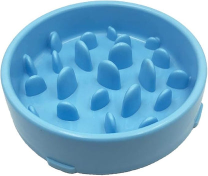 WenYing Slow Feeder Puzzle Dog Bowls, Interactive Bloat Stop Busy Bowl, Food Water Fun Feeding, Non-Slip Anti Choke Healthy Diet Bowls (Blue 3)