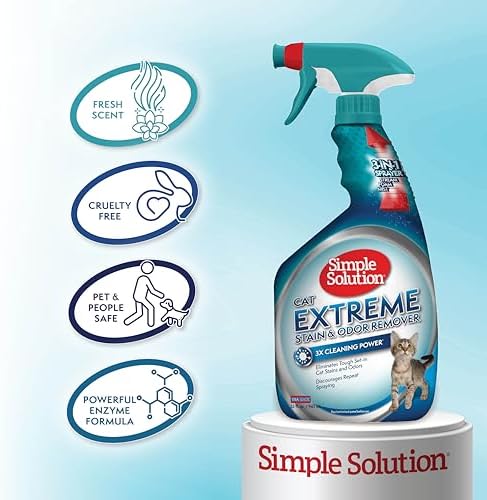 Simple Solution Extreme Stain & Odor Remover, Stain Cleaner, 32oz (2 Pack) - Image 3