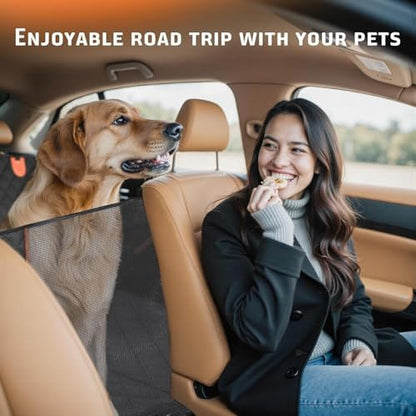 Back Seat Extender, Car Dog Seat with Hard Bottom Holds 420lbs, Thick & Durable Waterproof Pet Hammock Protector for Car, SUV,Truck(Black) - Image 7