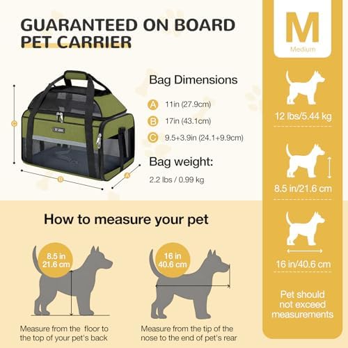 Lekereise Top-Expandable Pet Carrier 17x11x9.5 Inch Alaska Hawaiian Airline Approved Soft Sided Underseat to 12lbs Travel Carriers for Small Dogs and Cats with Locking Safety Zippers Anti-Scratch Mesh - Image 3