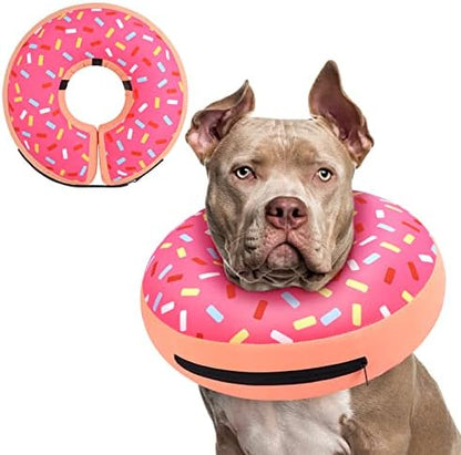 Supet Inflatable Dog Cone Collar Alternative After Surgery, Dog Neck Donut Collar Recovery E Collar for Neuter, Soft Pet Cone for Small Medium Large Dogs by Supet