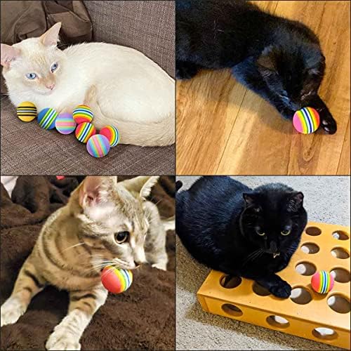 12 Pack Foam Cat Soccer Balls - Soft, Quiet, Interactive Toys for Kitten, Dog, Puppy - Indoor Activity Play, Chase, Training, Chewing - Image 2