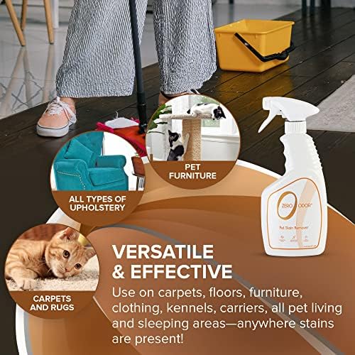 Zero Odor Pet Stain Remover & Odor Eliminator Spray for Carpet, 16 oz - Image 3