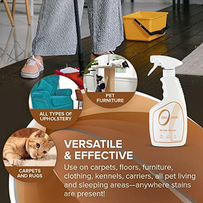 Zero Odor Pet Stain Remover & Odor Eliminator Spray for Carpet, 16 oz - Image 3