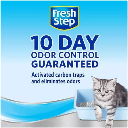 Generic FreshStep Extra Strength Multi-Cat Scented Clumping Litter w/Febreze Scent Cat Litter, 4 x 10.5 lb Pack (42 lbs total), GRAY