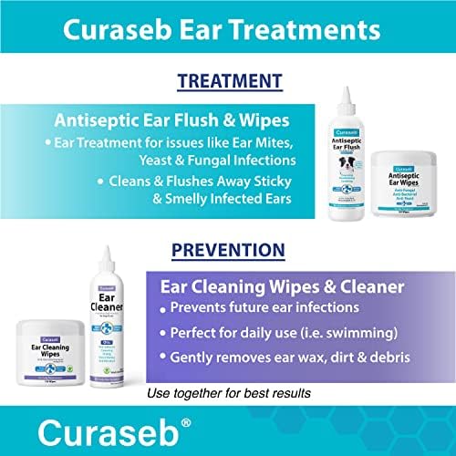 Curaseb Cat & Dog Ear Infection Treatment Wipes – Soothes Itchy & Inflamed Ears – Cleans Debris and Buildup – 100 Count - Image 4
