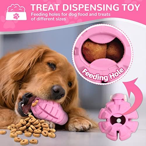 Dog Toys for Aggressive Chewers Large Breed, Fun to Chew (Pink) - Image 3