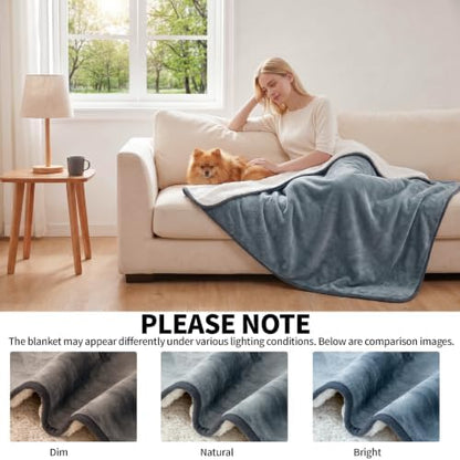 Sunheir Waterproof Dog Blankets for Small Dogs, Pet Blanket for Bed, Couch - Image 3