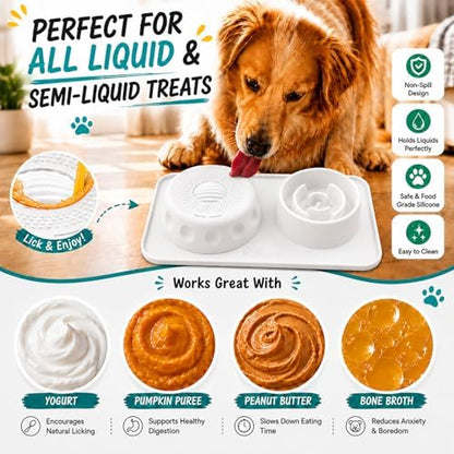 2 in 1 Silicone Slow Feeder Dog Bowl & Lick Bowl,Pet Feeding Bowl - Image 6