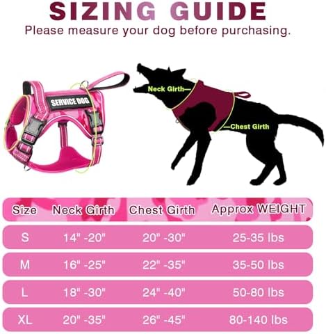 WINSEE Tactical Dog Harness, No Pull Dog Harness for Medium Large Dogs with Handle & Molle, Military Service Dog Vest Harness in Training Pet Harness for Small Dogs - Image 5