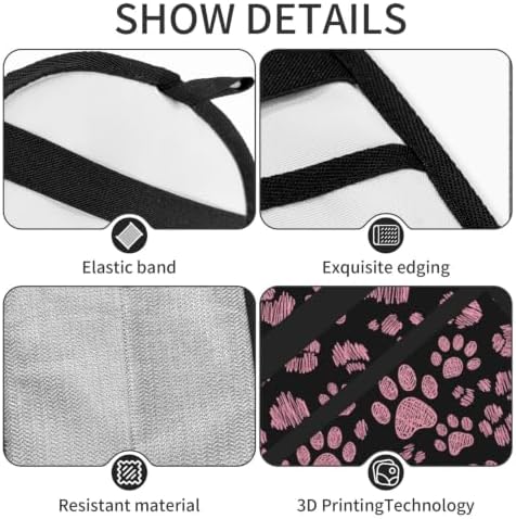 Pink Dog Cat Paw Leopard Print Puppy Pet Hair Removal Glove For Cats Dogs - Image 5