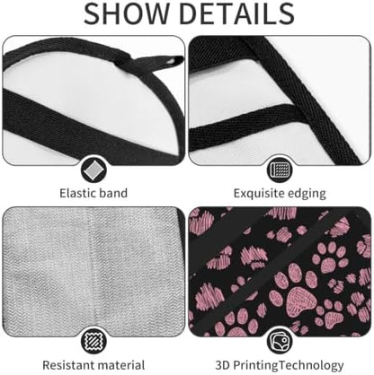 Pink Dog Cat Paw Leopard Print Puppy Pet Hair Removal Glove For Cats Dogs - Image 5